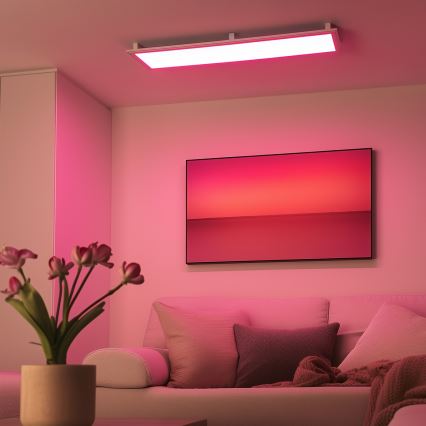 Eglo 32734 - LED RGBW Димируем панел за повърхностен монтаж/за вграждане 2в1 SALOBRENA-C LED/34W/230V бял + дистанционно управление