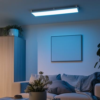 Eglo 32734 - LED RGBW Димируем панел за повърхностен монтаж/за вграждане 2в1 SALOBRENA-C LED/34W/230V бял + дистанционно управление