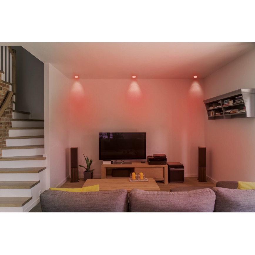 Eglo - LED RGB Димируема лампа за окачен таван FUEVA-C LED/10,5W/230V