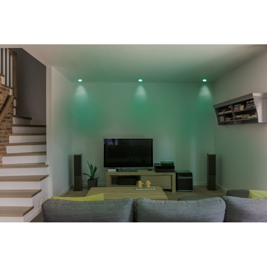 Eglo - LED RGB Димируема лампа за окачен таван FUEVA-C LED/10,5W/230V