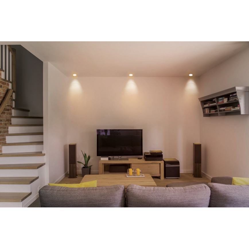 Eglo - LED RGB Димируема лампа за окачен таван FUEVA-C LED/10,5W/230V