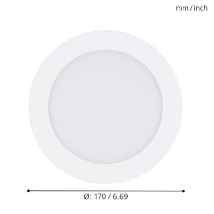 Eglo - LED RGB Димируема лампа за окачен таван FUEVA-C LED/10,5W/230V