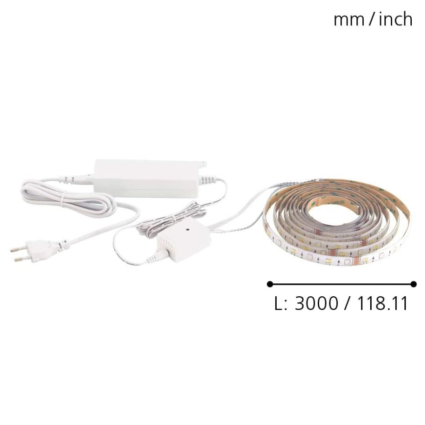 Eglo - LED RGB лента 3м STRIPE-C LED-RGB/11,4W/230V