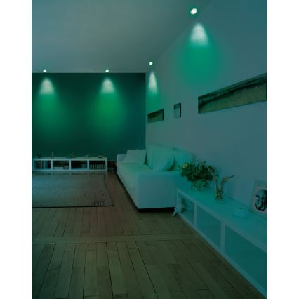 Eglo - LED RGB регулируемо вградено осветително тяло FUEVA-C LED/5,4W/230V