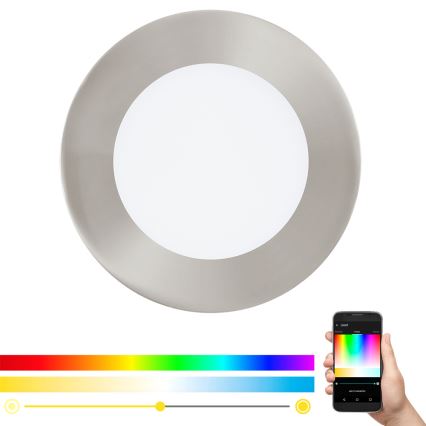 Eglo - LED RGB регулируемо вградено осветително тяло FUEVA-C LED/5,4W/230V