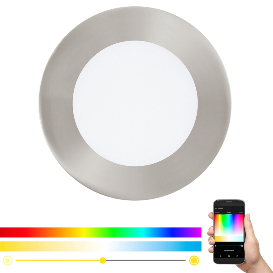 Eglo - LED RGB регулируемо вградено осветително тяло FUEVA-C LED/5,4W/230V