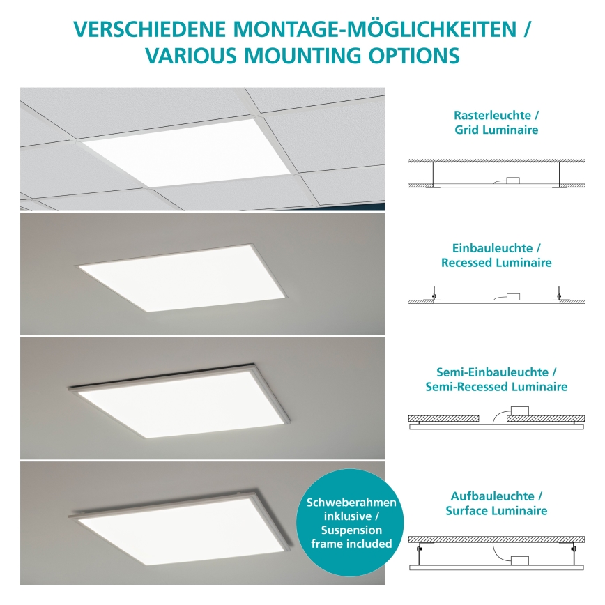 Eglo - LED Панел за повърхностен монтаж SALOBRENA LED/33W/230V