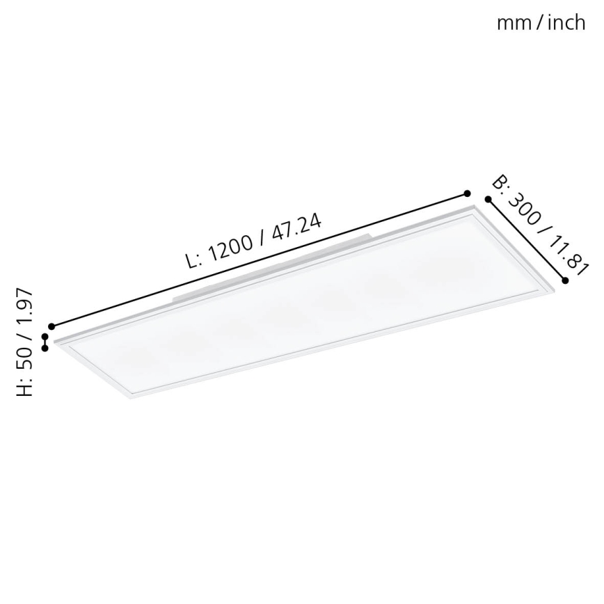 Eglo - LED Панел за повърхностен монтаж SALOBRENA LED/33W/230V