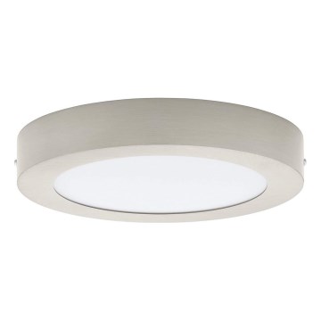 Eglo 32816 - Димируемо LED таванно осветително тяло FUEVA LED/17W/230V 3000-6500K Ø 22,5 см матов хром + дистанционно управление