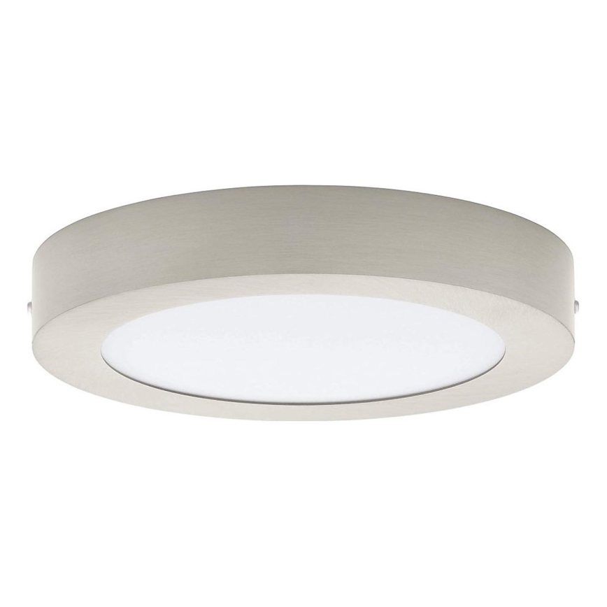 Eglo 32816 - Димируемо LED таванно осветително тяло FUEVA LED/17W/230V 3000-6500K Ø 22,5 см матов хром + дистанционно управление