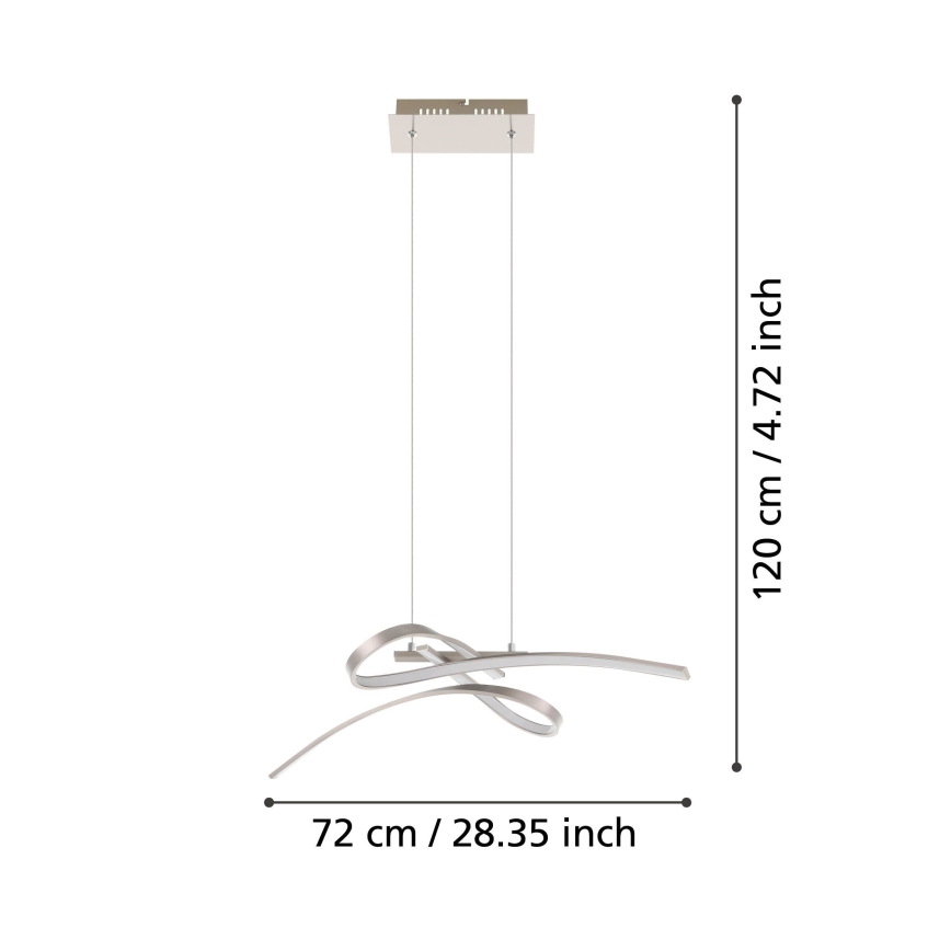 Eglo 32853 - LED полилей на кабел SYMPHONIE LED/18,9W/230V