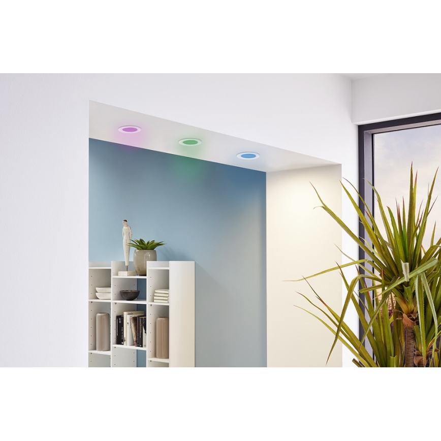 Eglo - Комплект 3x LED RGB димируемо вградено осветително тяло FUEVA-C LED/3W/230V Ø 8,5 см