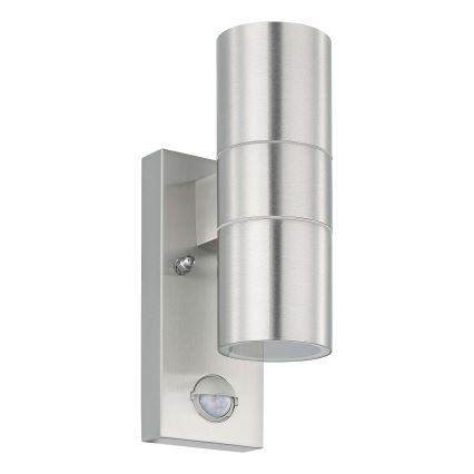Eglo - LED Екстериорна Стенна лампа със сензор 2xGU10/3W/230V IP44