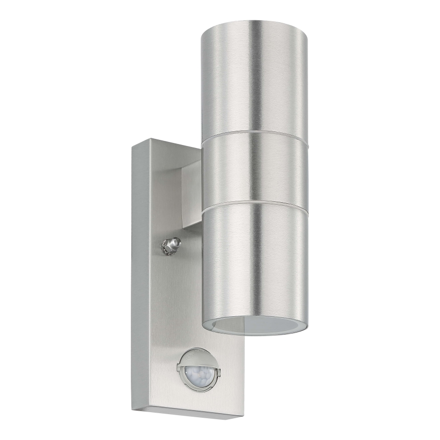 Eglo - LED Екстериорна Стенна лампа със сензор 2xGU10/3W/230V IP44