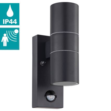 Eglo - LED Екстериорен аплик със сензор 2xGU10/3W/230V IP44
