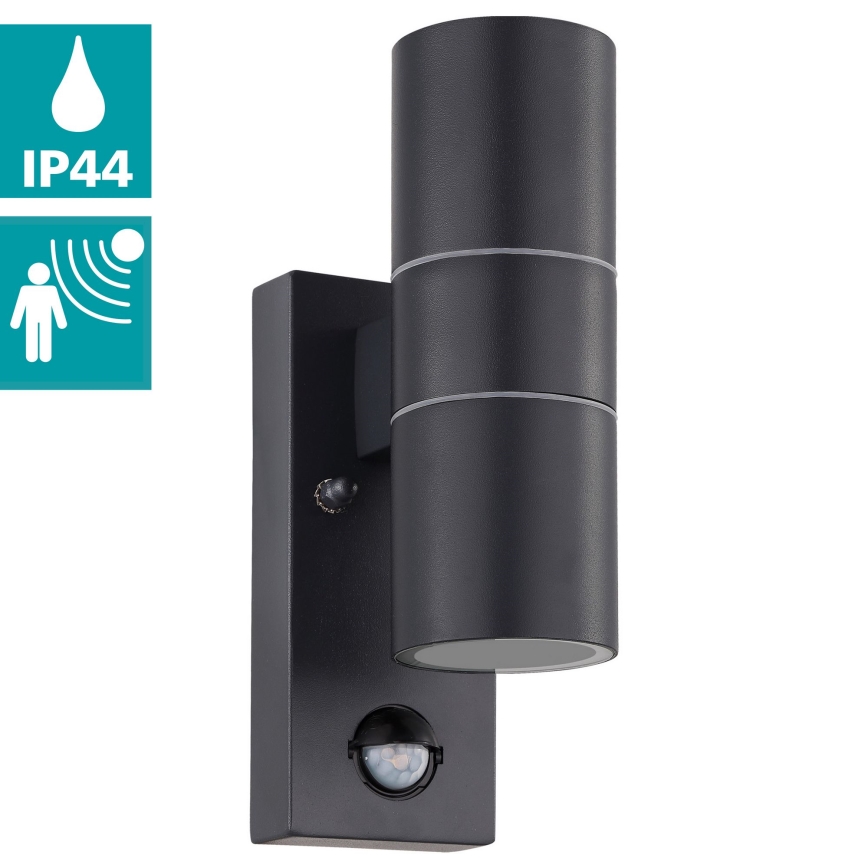 Eglo - LED Екстериорен аплик със сензор 2xGU10/3W/230V IP44