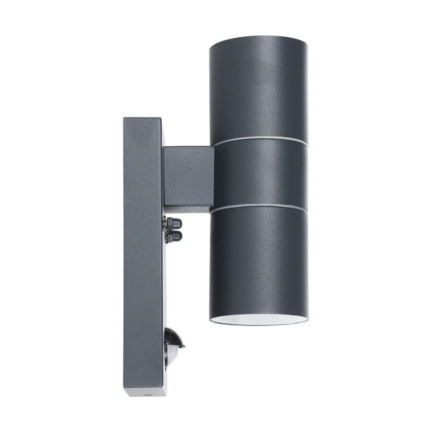 Eglo - LED Екстериорен аплик със сензор 2xGU10/3W/230V IP44
