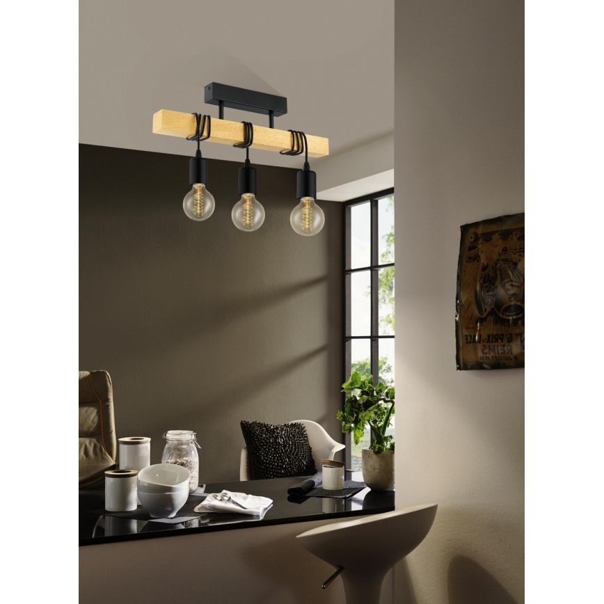 Eglo - Полилей за повърхностен монтаж TOWNSHEND 3xE27/60W/230V
