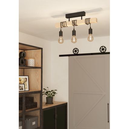 Eglo - Полилей за повърхностен монтаж TOWNSHEND 3xE27/60W/230V