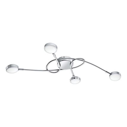 Eglo 32996 - LED полилей SALTO за повърхностен монтаж 4xLED/5,4W/230V лъскав хром