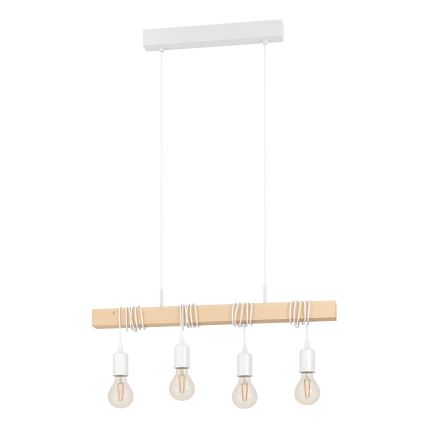 Eglo - Полилей на верижка TOWNSHEND 4xE27/60W/230V