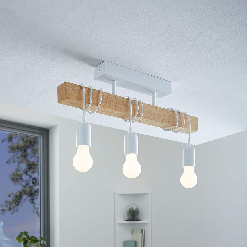 Eglo - Полилей повърхностно монтиран TOWNSHEND 3xE27/60W/230V
