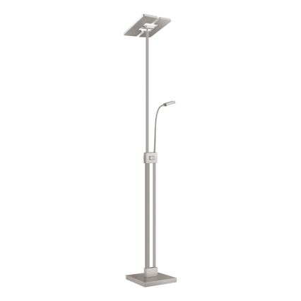 Eglo 33182 - LED Димируем лампион SOLANO 1xLED/26W/230V +1xLED/3,2W 3000K матов хром