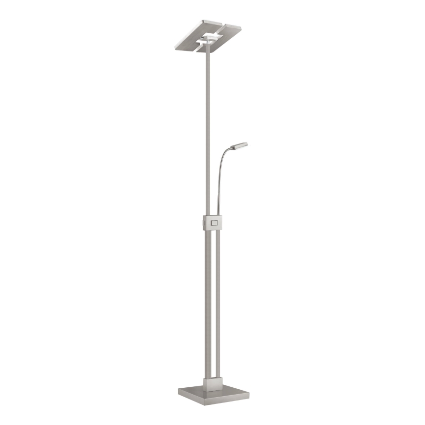 Eglo 33182 - LED Димируем лампион SOLANO 1xLED/26W/230V +1xLED/3,2W 3000K матов хром
