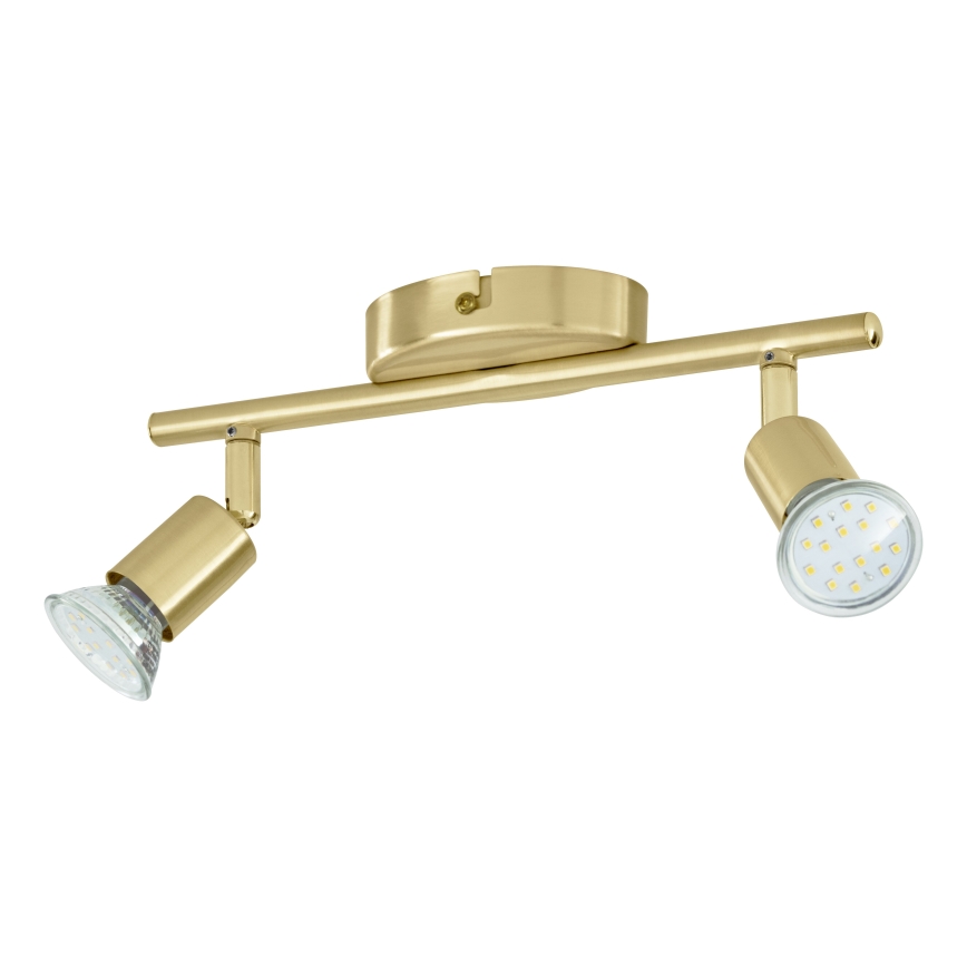 Eglo - LED Спот 2xGU10/2,8W/230V 3000K златист