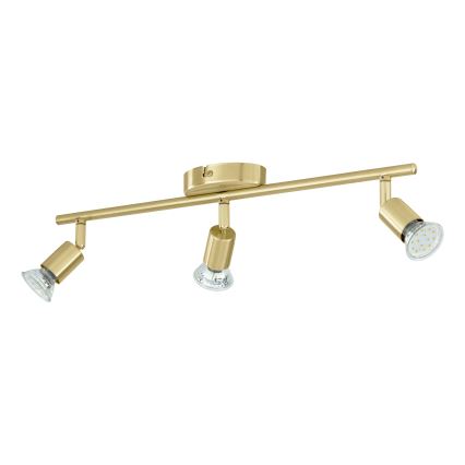 Eglo - LED Спот 3xGU10/2,8W/230V 3000K златист