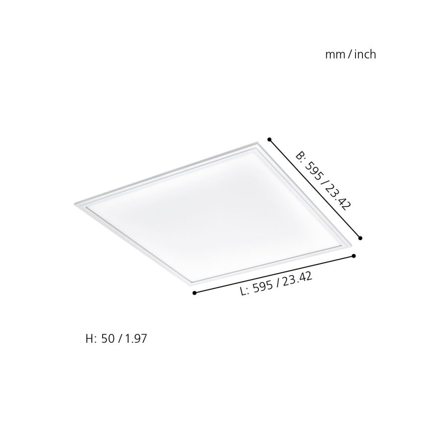 Eglo 33204 - LED RGBW Димируема лампа SALOBRENA-C LED/34W/230V 2700-6500K + дистанционно управление