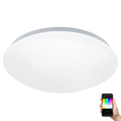 Eglo 33219 - LED RGBW димируемо таванно осветително тяло GIRON-C LED/17W/230V Ø 30 см бяло