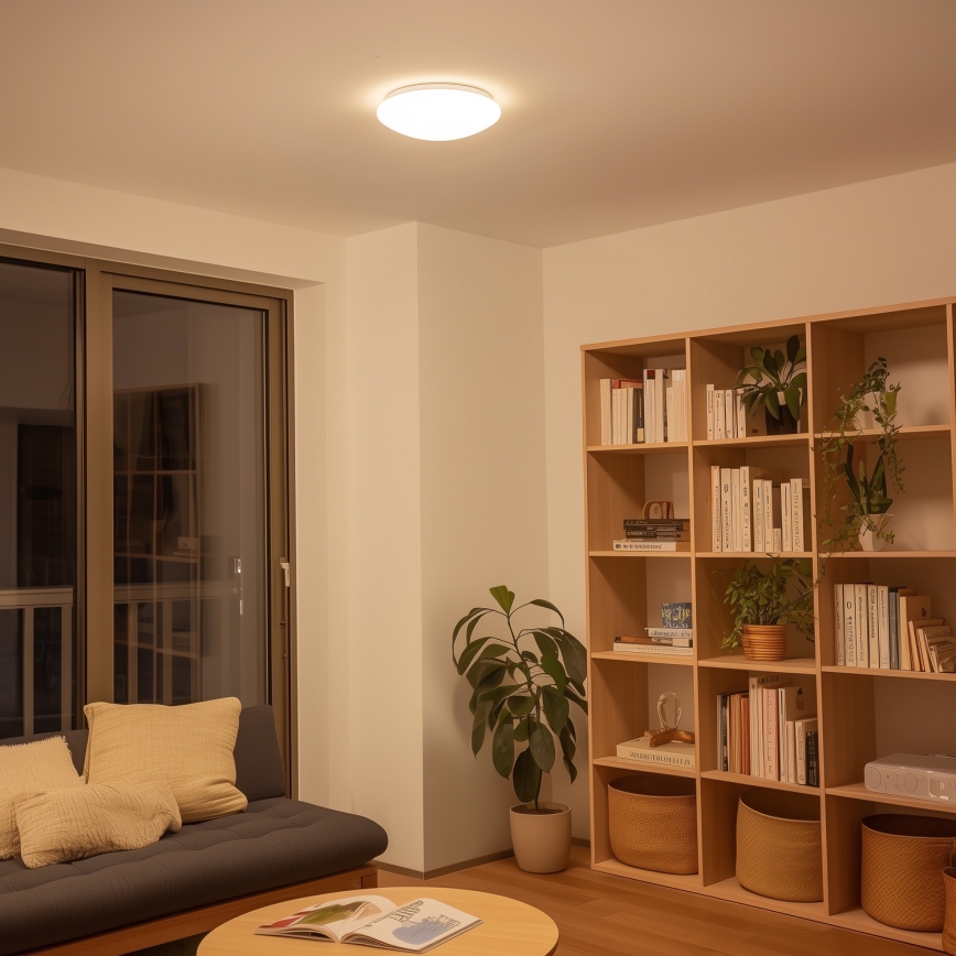 Eglo 33219 - LED RGBW димируемо таванно осветително тяло GIRON-C LED/17W/230V Ø 30 см бяло