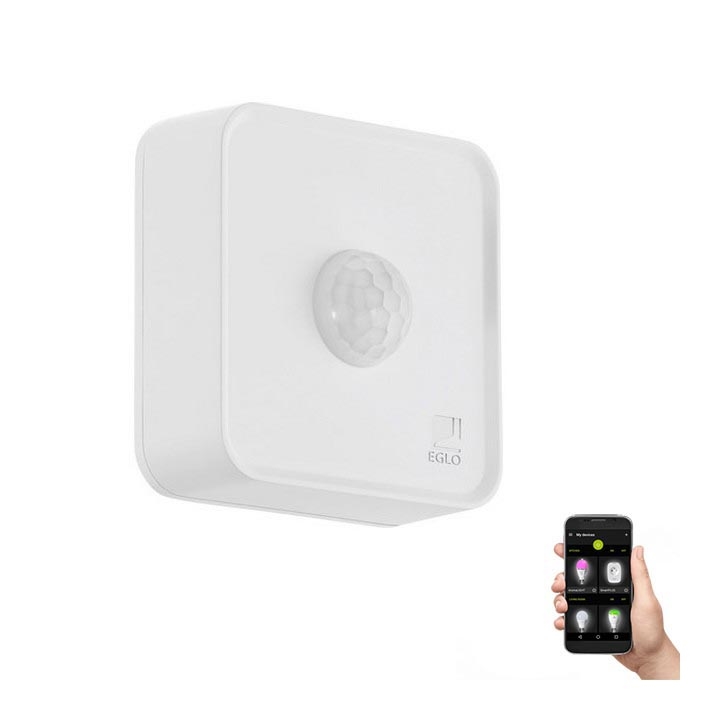 Eglo 33236 - Екстериорен сензор за движение CONNECT SENSOR 3xAA 12 m бял IP44