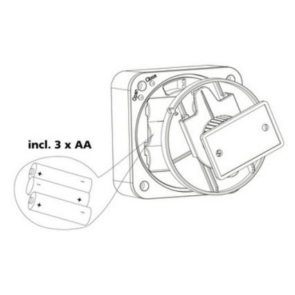 Eglo 33236 - Екстериорен сензор за движение CONNECT SENSOR 3xAA 12 m бял IP44