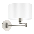 Eglo 33269 - Аплик PASTERI 1xE27/60W/230V матов хром/бял