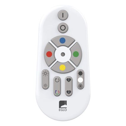 Eglo 33272 - LED RGBW Димируем плафон TOTARI-C LED/34W/230V 2700-6500K бял + дистанционно управление