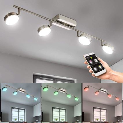 Eglo 33274 - LED RGBW Димируем спот CORROPOLI-C 4xLED/5W/230V