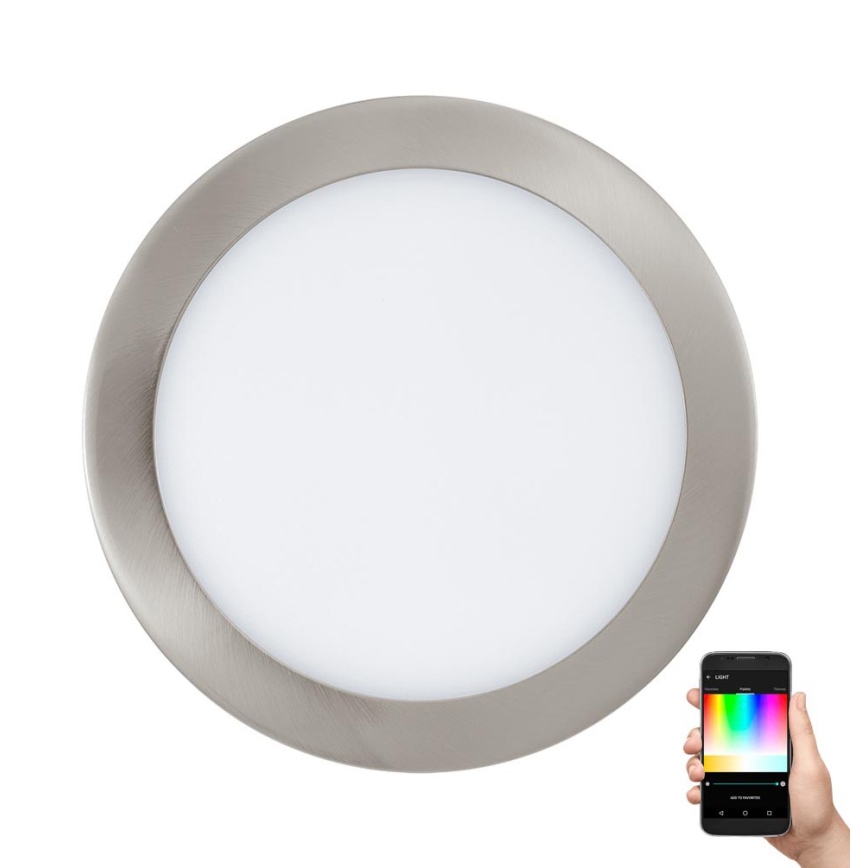 Eglo 33317 - LED RGBW димируемо вградено таванно осветително тяло FUEVA-C LED/15,6W/230V 2700-6500K Ø 22,5 см