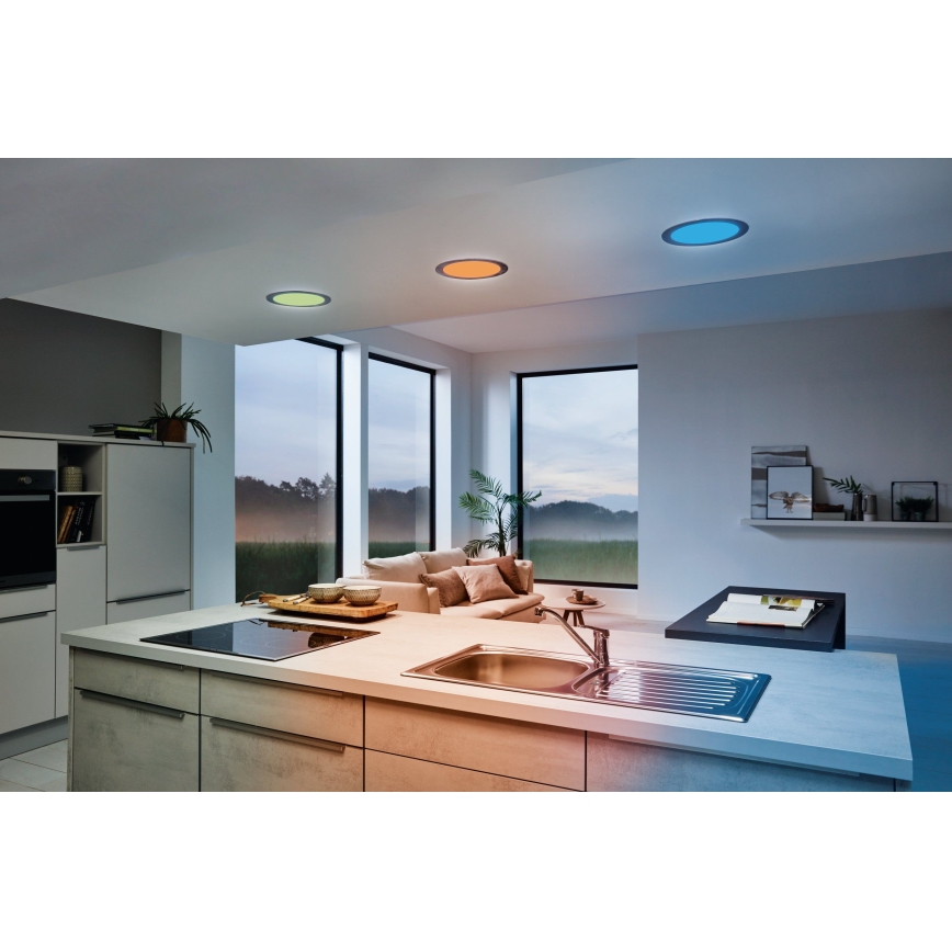 Eglo 33317 - LED RGBW димируемо вградено таванно осветително тяло FUEVA-C LED/15,6W/230V 2700-6500K Ø 22,5 см