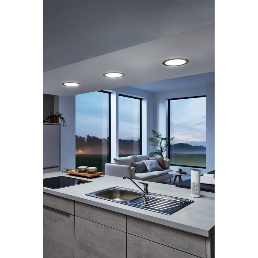 Eglo 33317 - LED RGBW димируемо вградено таванно осветително тяло FUEVA-C LED/15,6W/230V 2700-6500K Ø 22,5 см