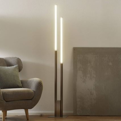 Eglo 33323 - LED RGBW димируема подова лампа FRAIOLI-C LED/34W/230V 2700-6500K матов хром