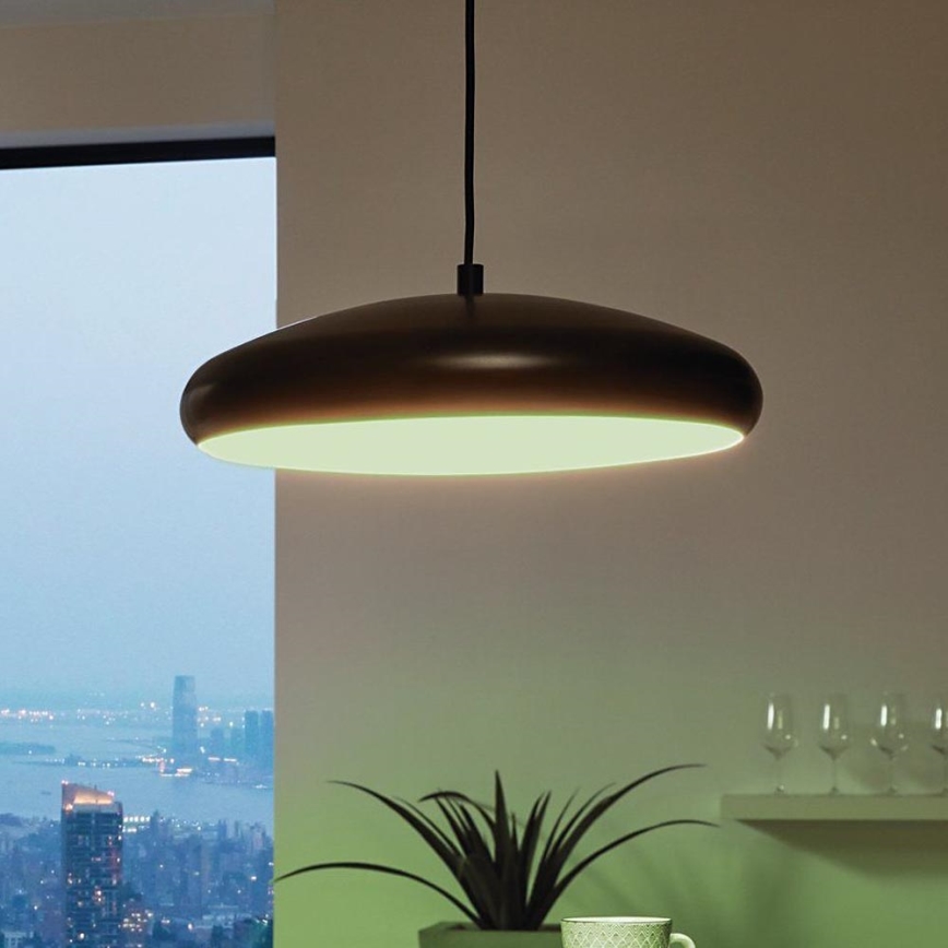 Eglo 33328 - LED RGBW Димируем пендел RIODEVA-C LED/27W/230V 2700-6500K черен