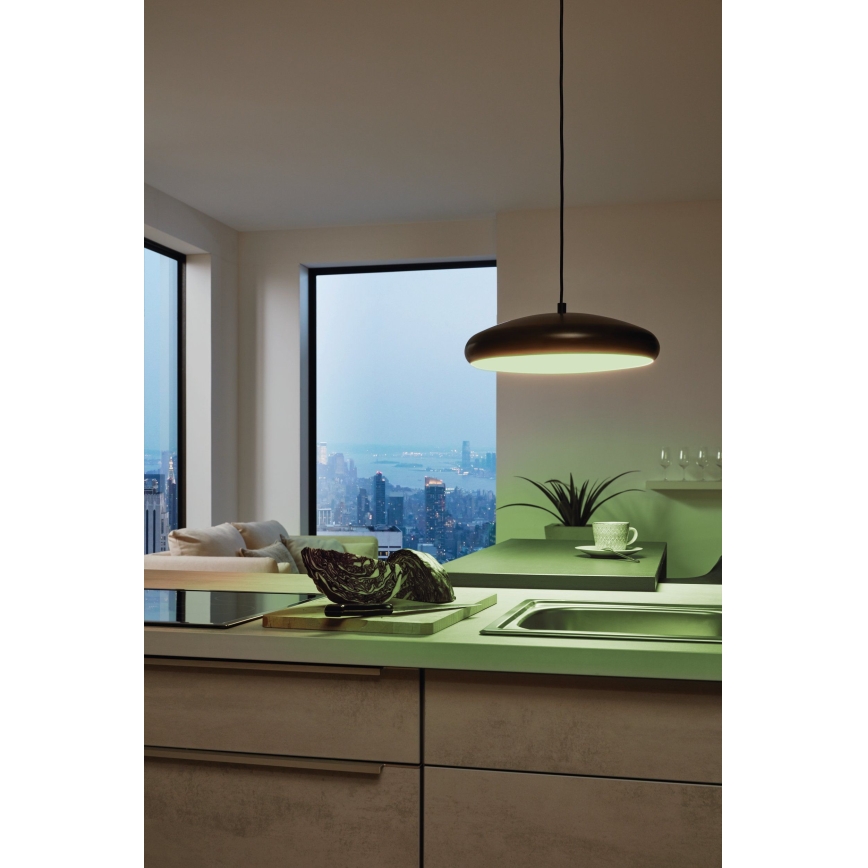 Eglo 33328 - LED RGBW Димируем пендел RIODEVA-C LED/27W/230V 2700-6500K черен