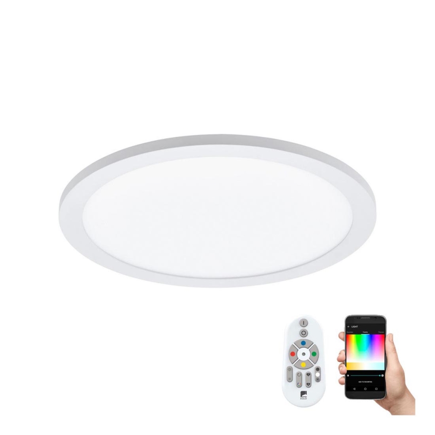 Eglo 33341 - LED RGBW Димируемо таванно осветително тяло SARSINA-C LED/16W/230V 2700-6500K диаметър 30 см + дистанционно управление