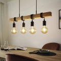 Eglo 33378 - LED Пендел TOWNSHEND 4xE27/4W/230V 2200K бежов/черен