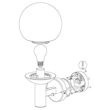 Eglo 33564 - LED Външно стенна лампа NISIA-C LED/9W/230V IP44