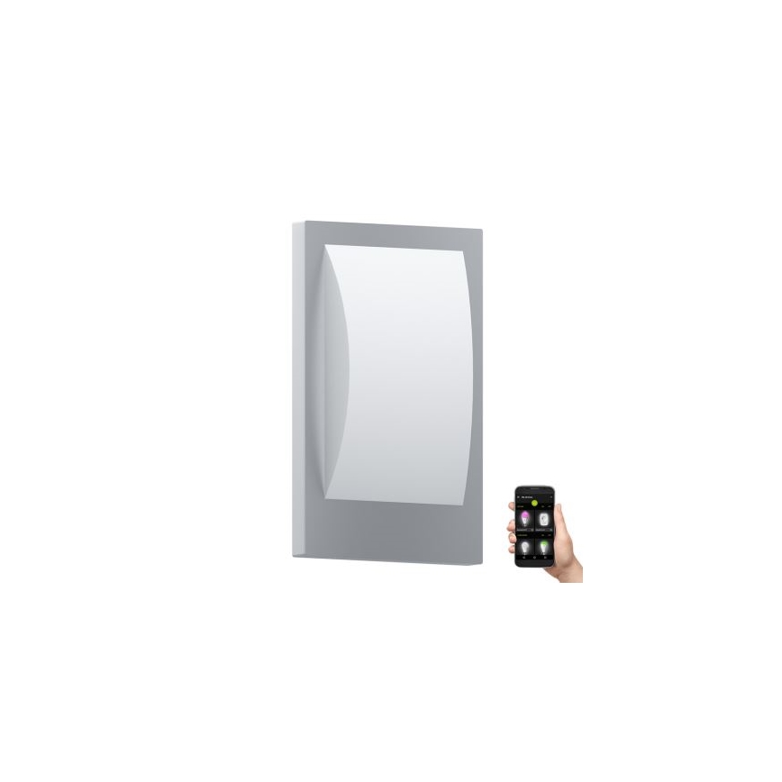 Eglo 33569 - LED външно стенно осветително тяло VERRES-C 1xE27/9W/230V IP44 матов хром