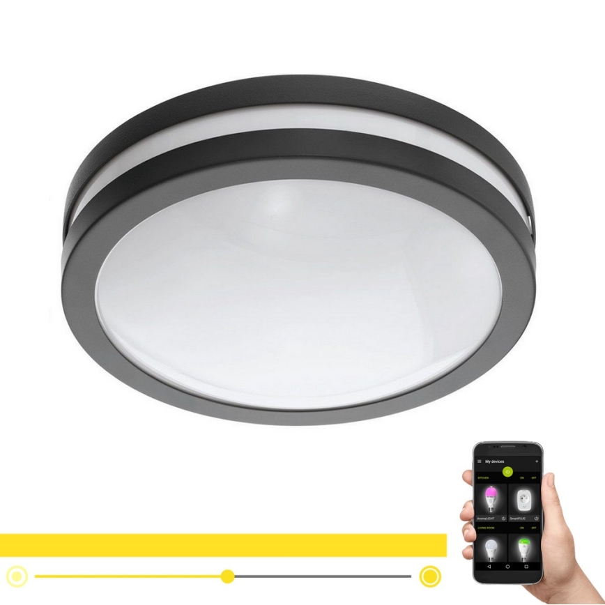 Eglo 33571 - LED регулируемо осветително тяло за баня LOCANA-C LED/14W/230V IP44 черно