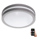 Eglo 33572 - LED Димируема лампа за баня LOCANA-C LED/14W/230V IP44 сребрист